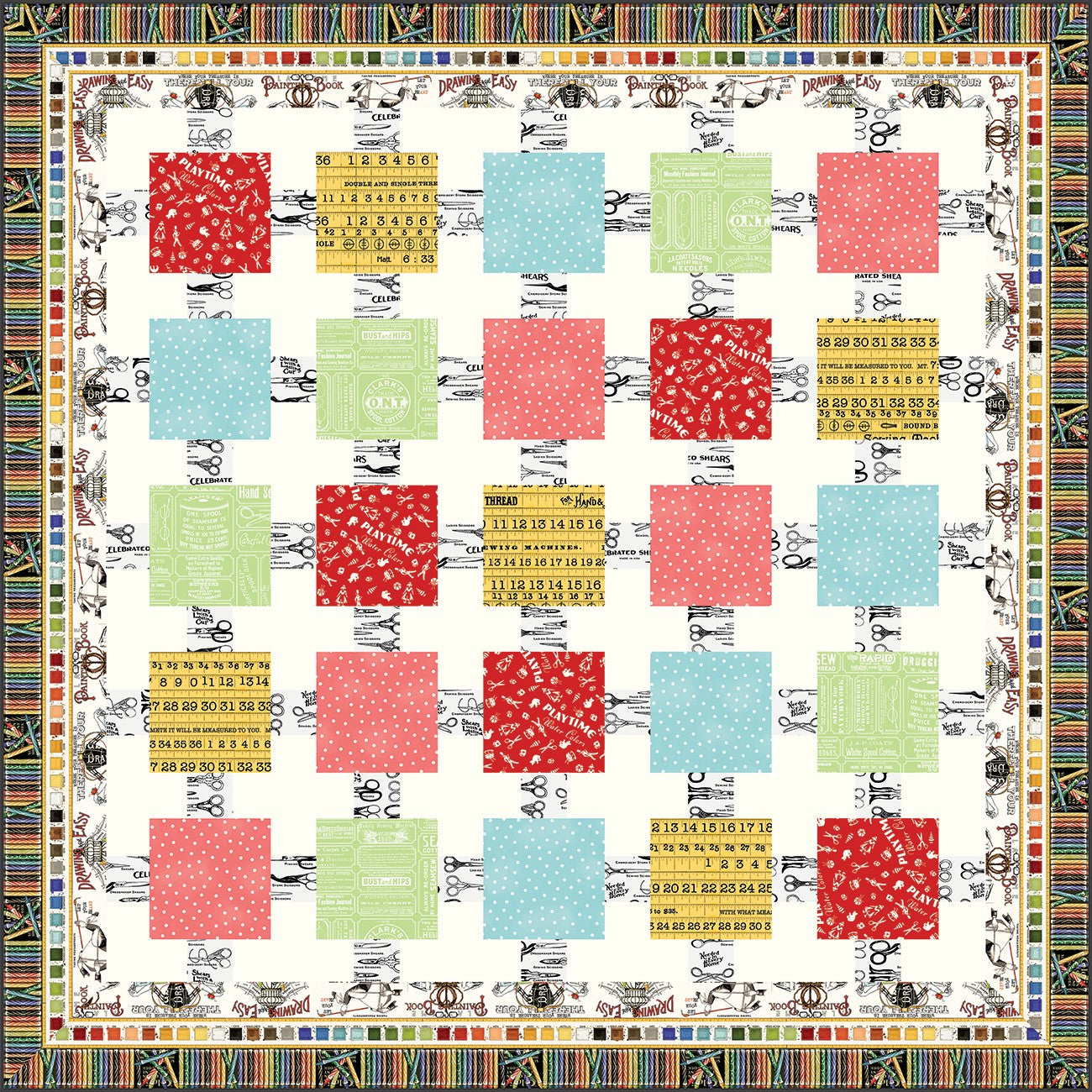 J. Wecker Frisch Squared Quilt Pattern