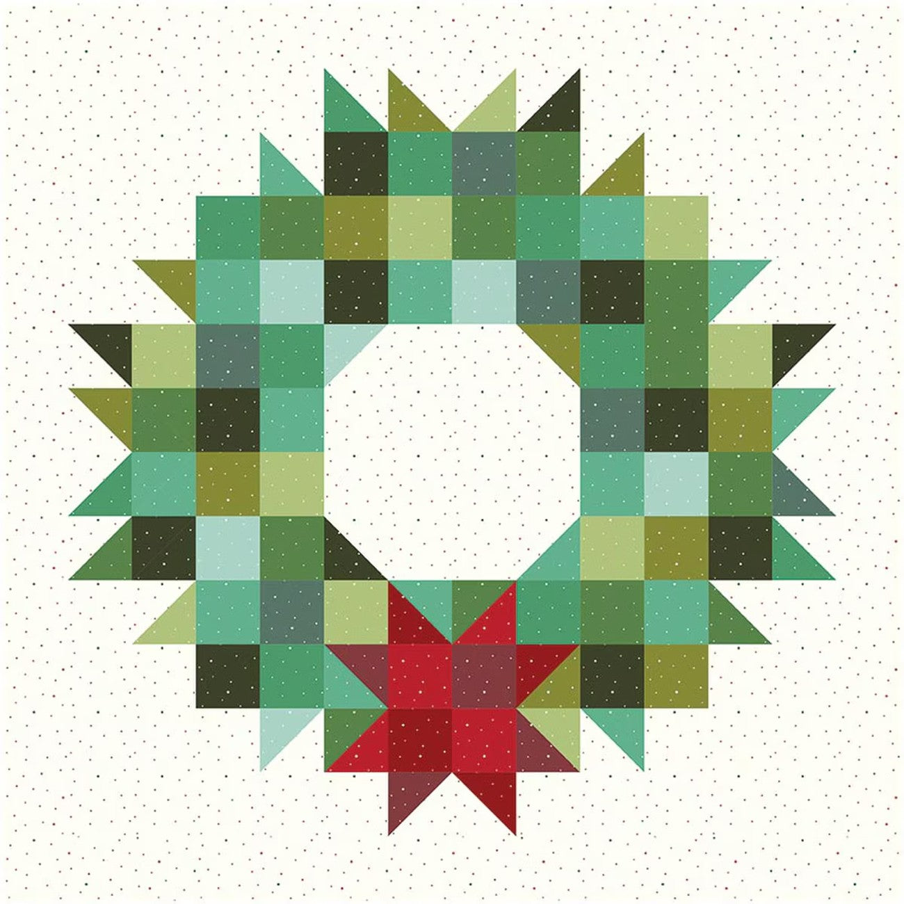Jolly Holiday Wreath by Amanda Castor of Material Girl Quilts
