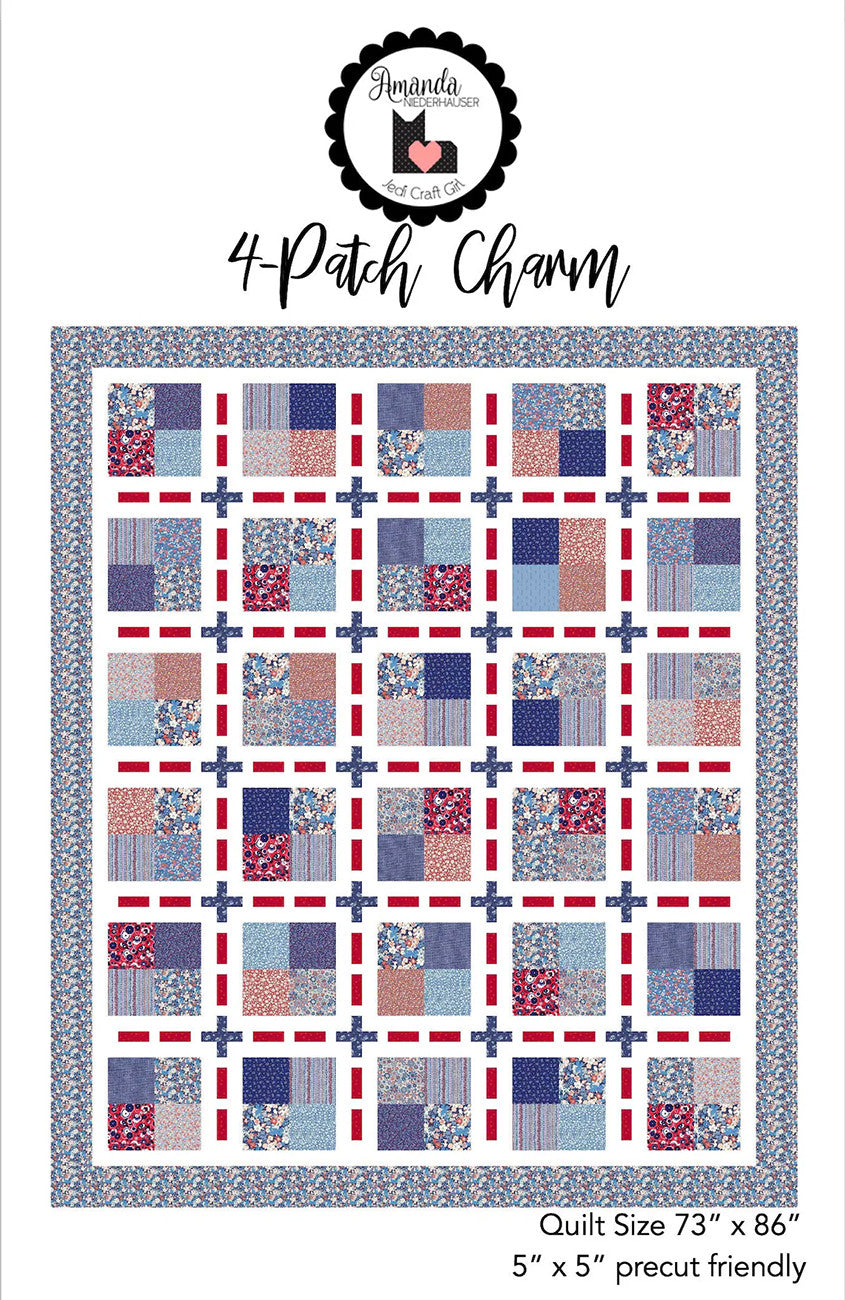 4-Patch Charm Quilt Pattern