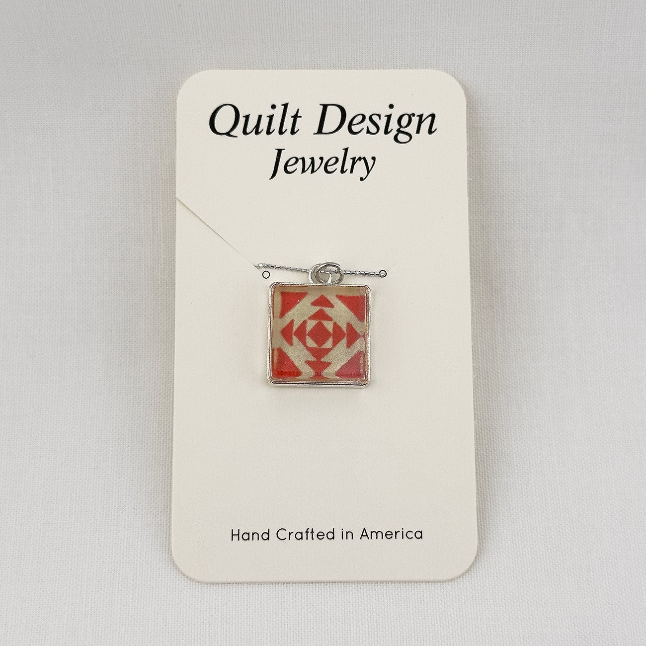Quilt Pendants Pineapple Red