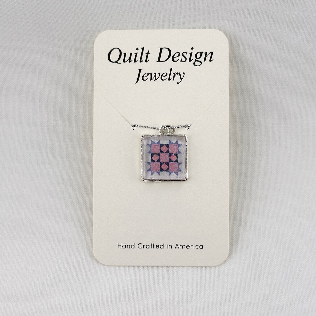Quilt Pendants Patience Purple Pink