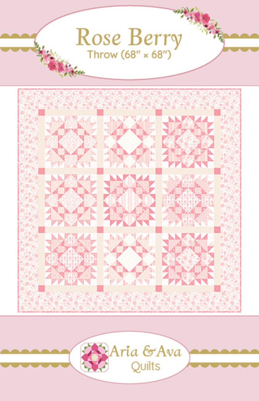 Aria & Ava Quilts Rose Berry Quilt Pattern