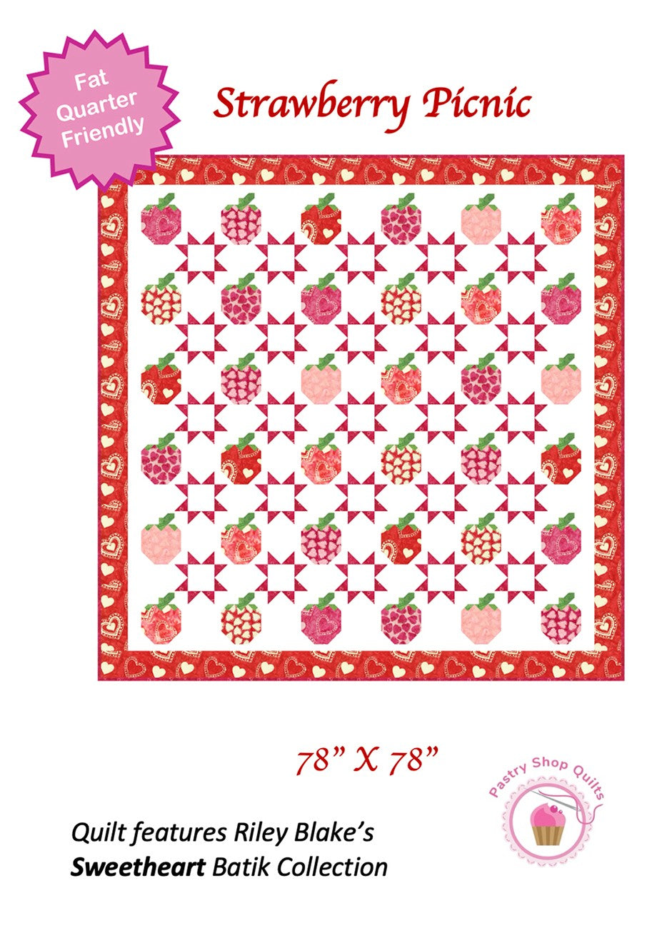 Pastry Shop Quilts Strawberry Picnic Quilt Pattern