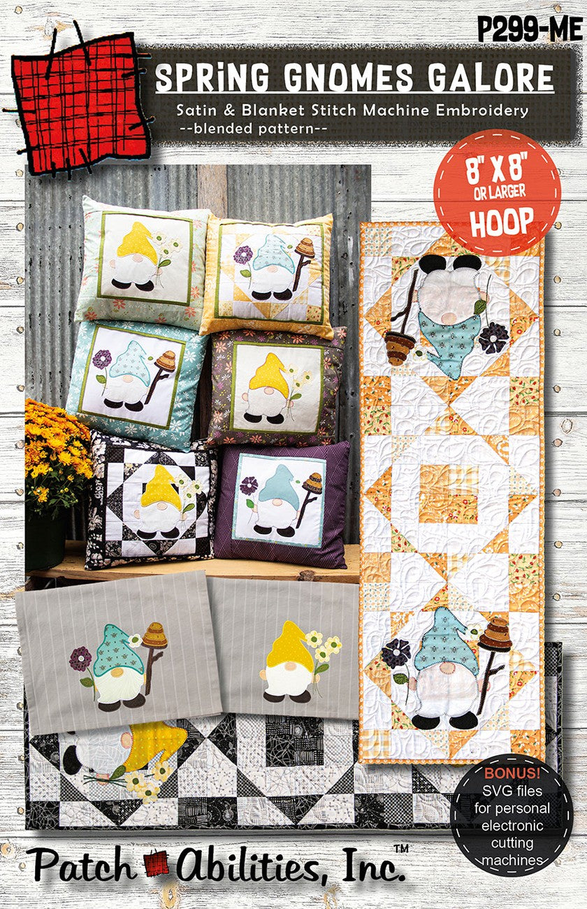 Spring Gnomes Galore Machine Embroidery