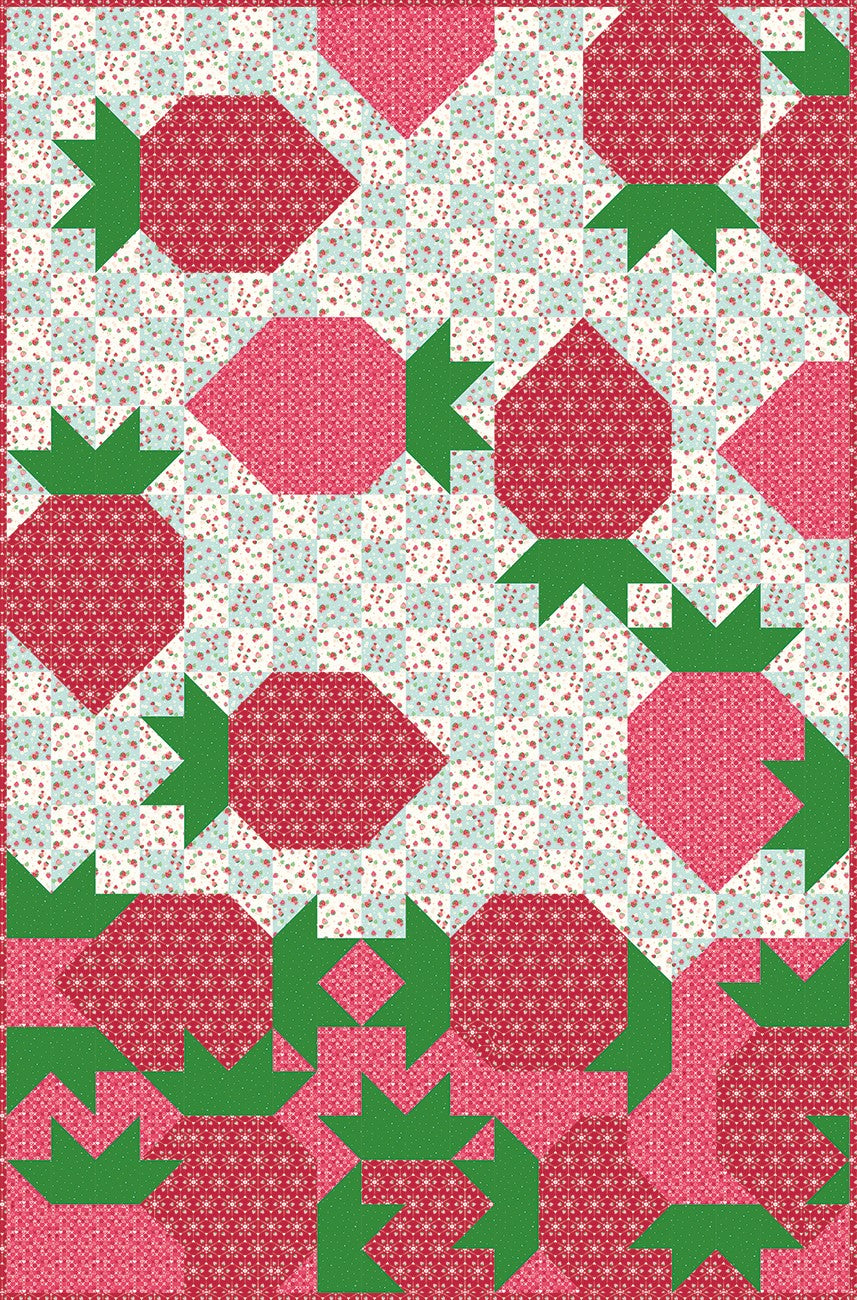 ZZ Designs Raining Strawberries Quilt Pattern