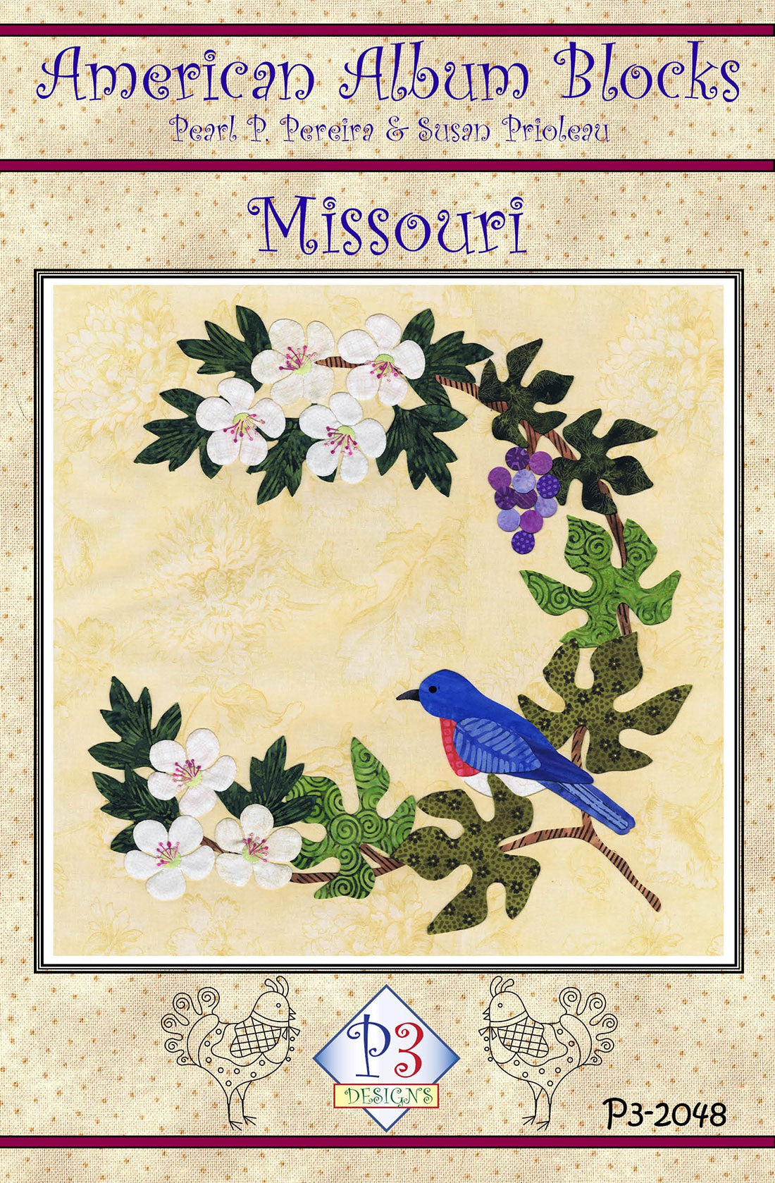 American Album Block of the Month Missouri - Show Me State Block 48