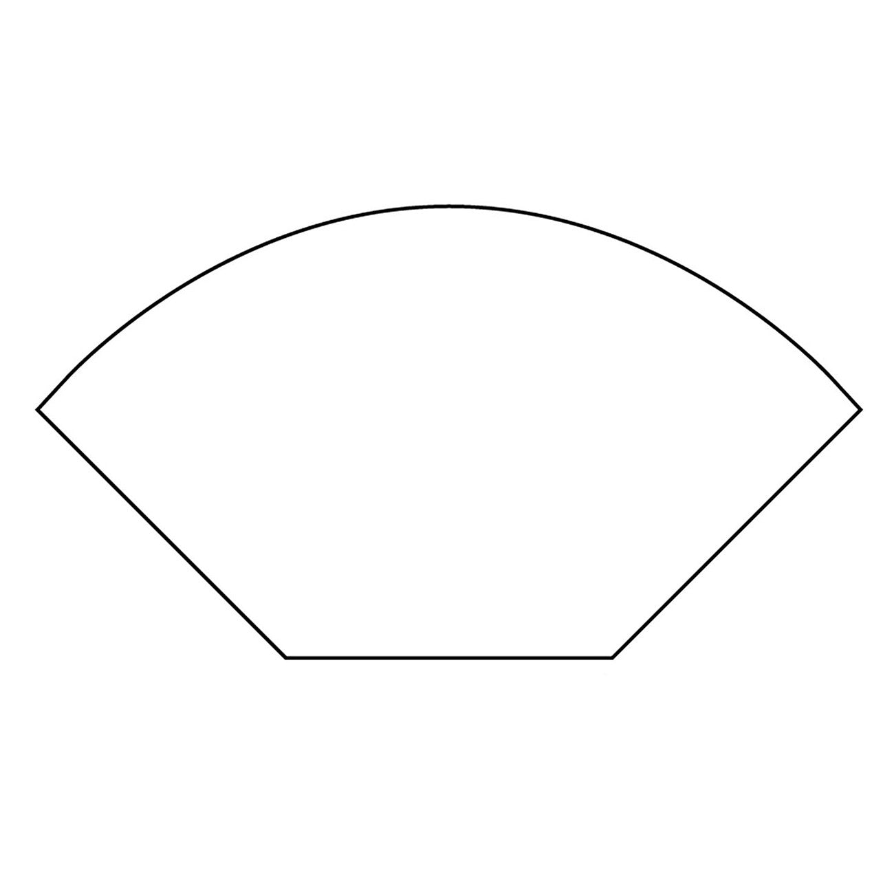 Curved Octagon Wedge Papers