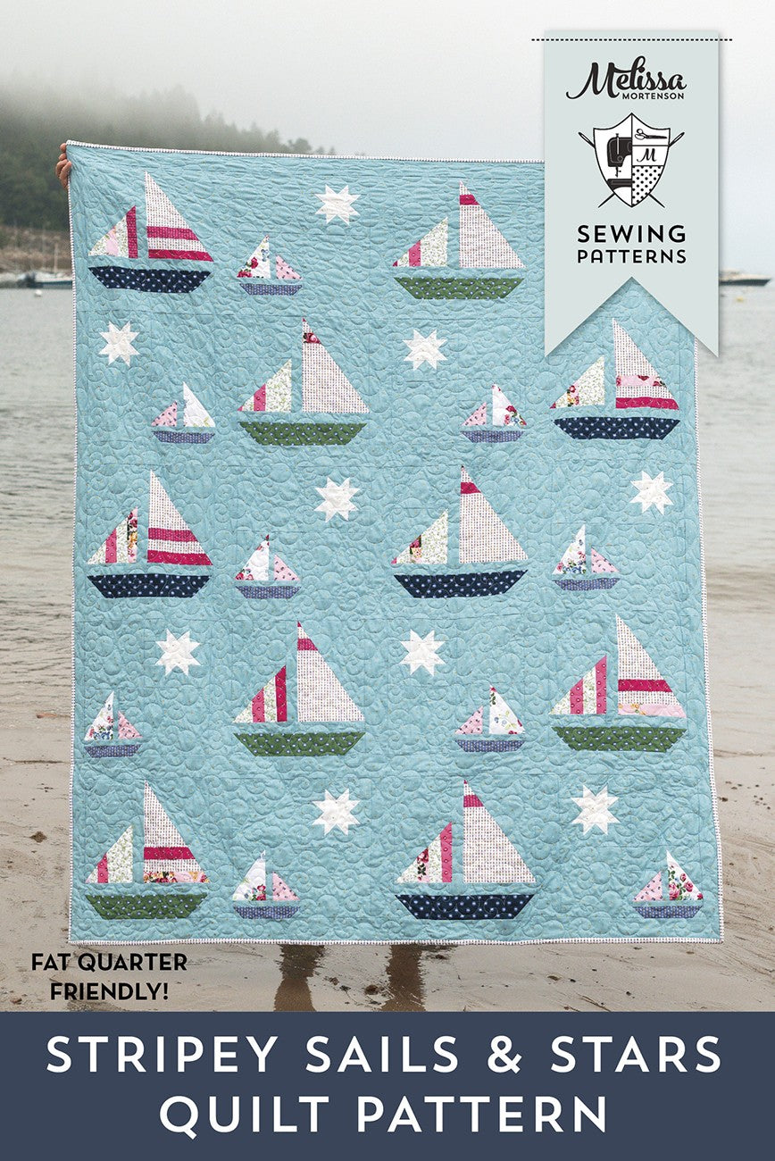 Stripey Sails and Stars Quilt Pattern