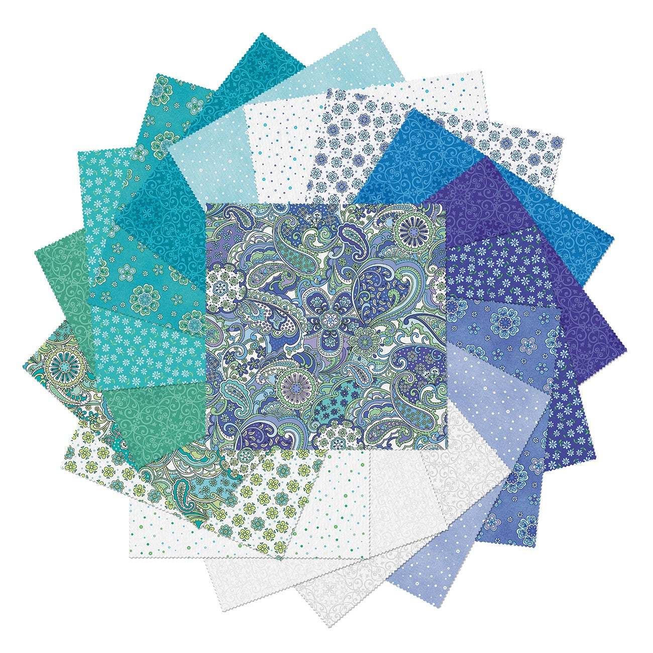 Paisley Garden 10in Squares, 42pcs/bundle
