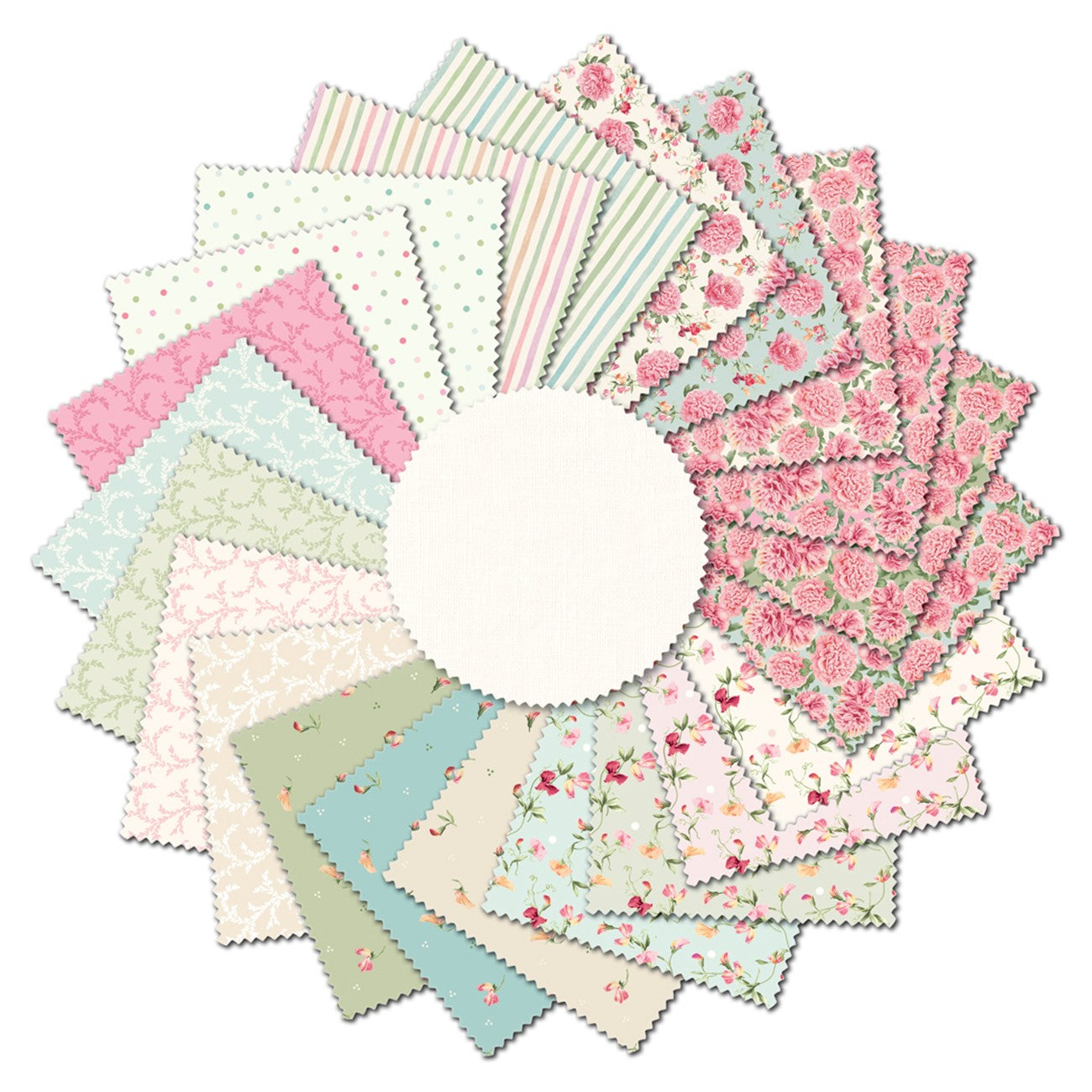 Fat Quarter Peony Hill, 22pcs/bundle