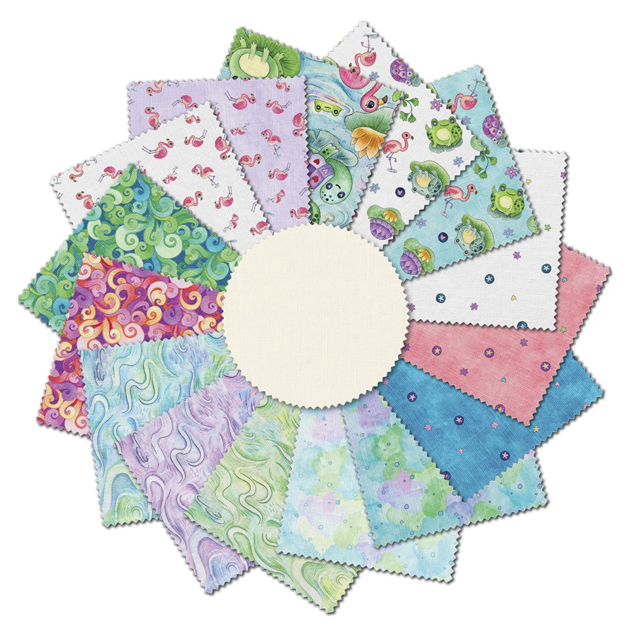 5in Squares Pondside Pals, 42pcs/bundle