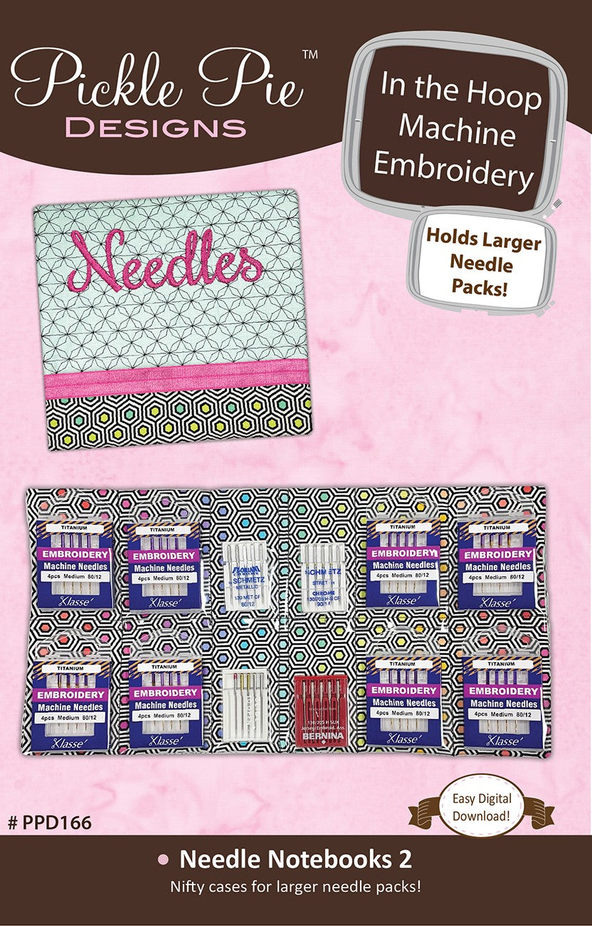 Needle Notebooks 2 In-the-Hoop Machine Embroidery