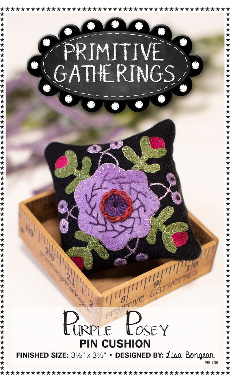 Purple Posey Pincushion
