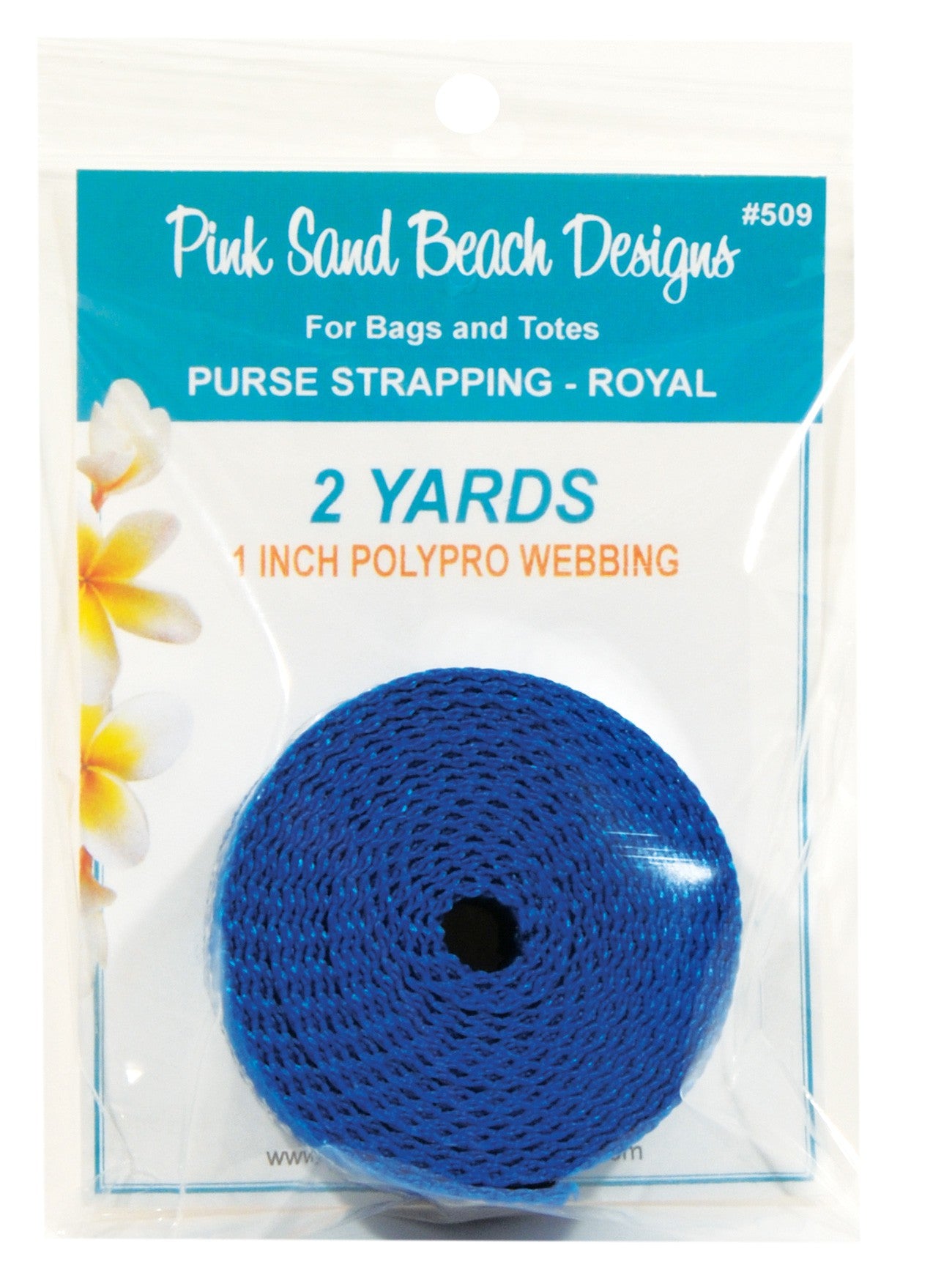 Purse Strapping 1in x 2 yds - Royal
