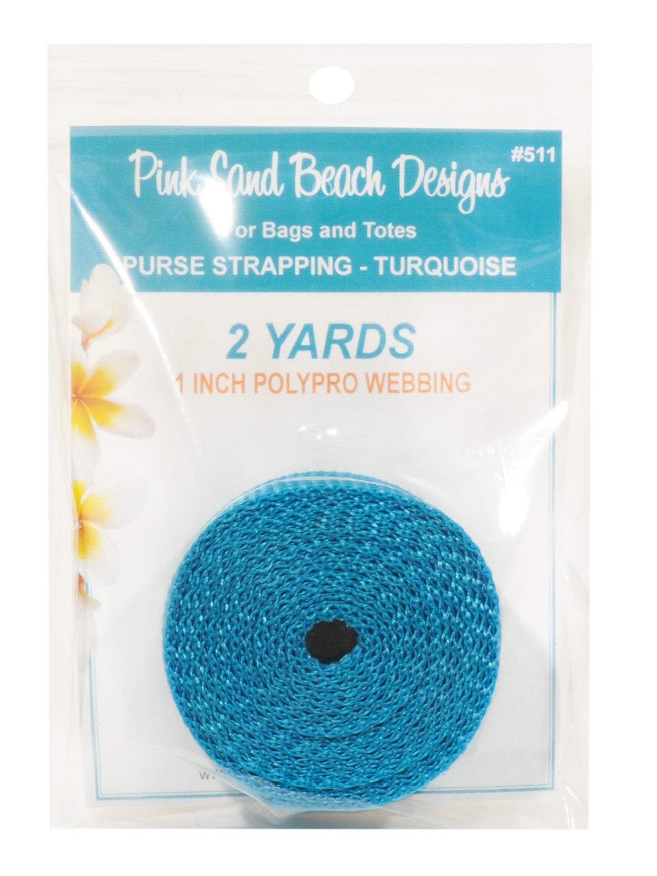 Purse Strapping 1in x 2 yds - Turquoise