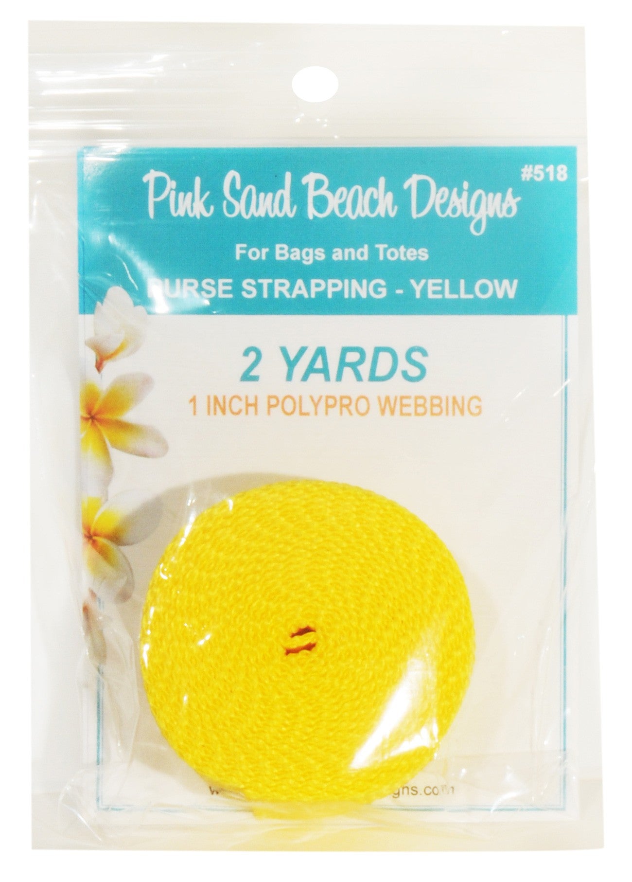 Purse Strapping 1in x 2 yds Yellow