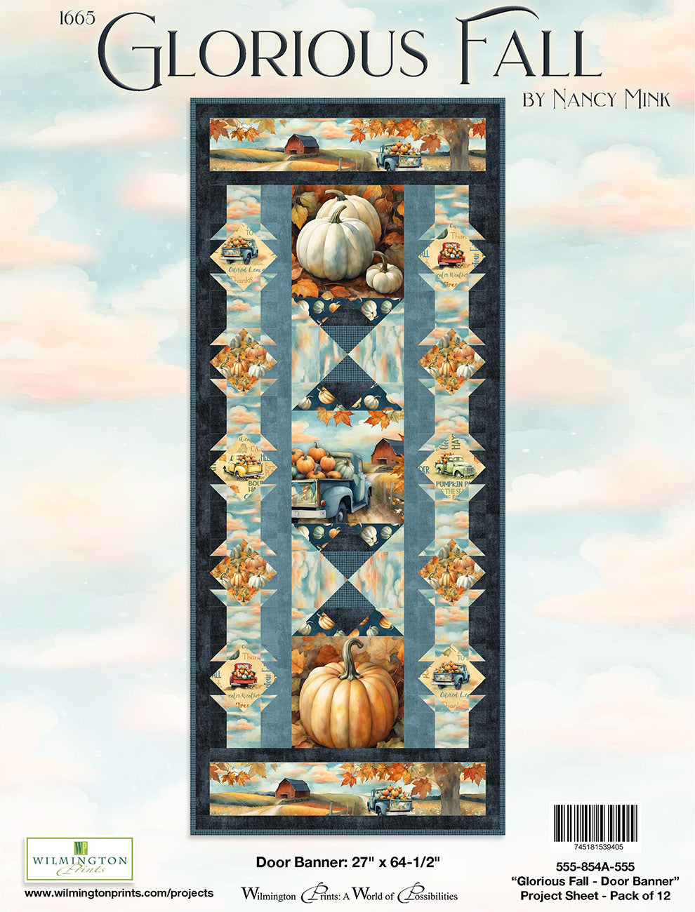 Project Sheet Glorious Fall Door Banner 12 per package, 1 pack per store