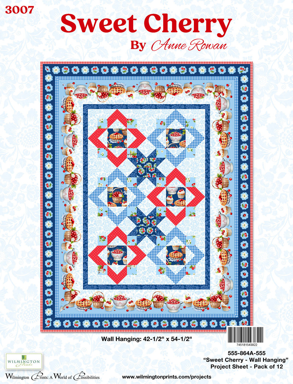 Project Sheet Sweet Cherry Wall Hanging 12 per package, 1 pack per store