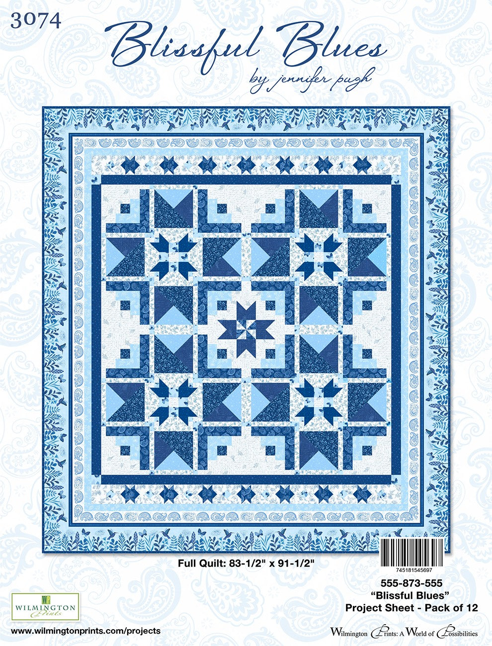 Project Sheet Blissful Blues 12 per package, 1 pack per store
