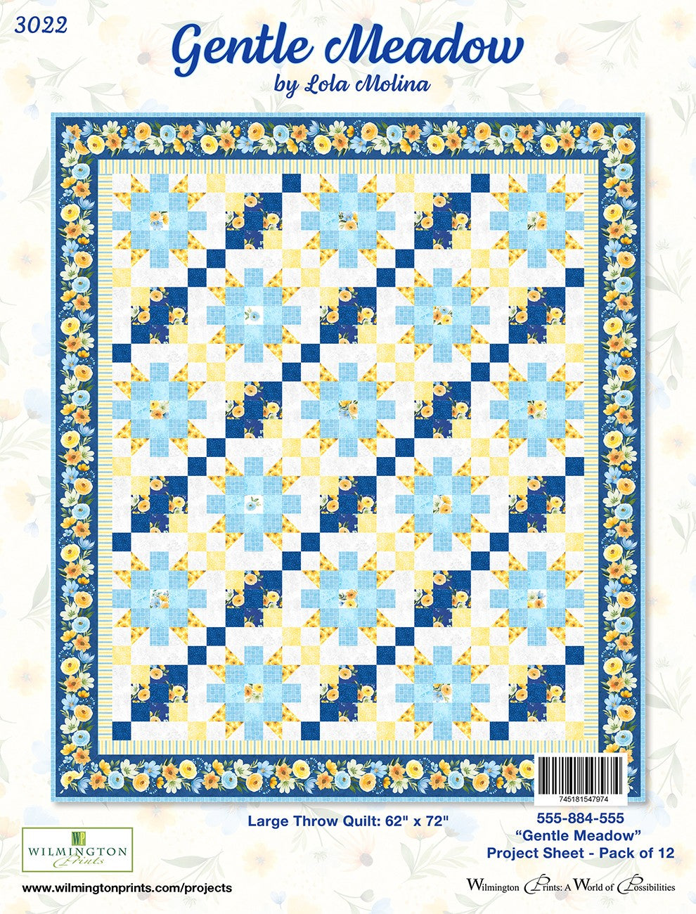 Project Sheet Gentle Meadow 12 per package, 1 pack per store