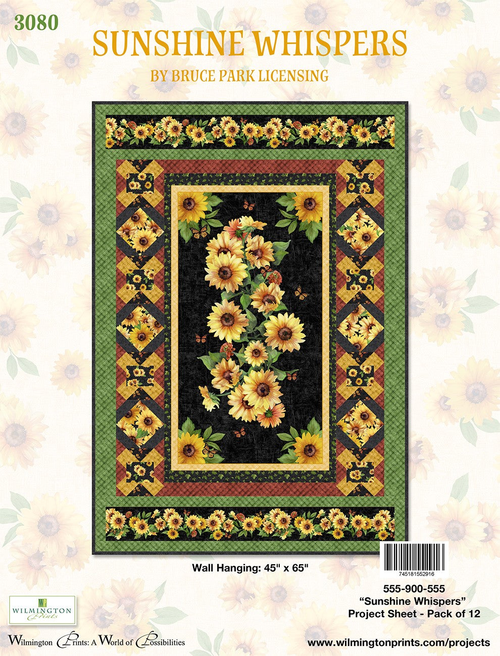 Project Sheet Sunshine Whispers 12 per package, 1 pack per store