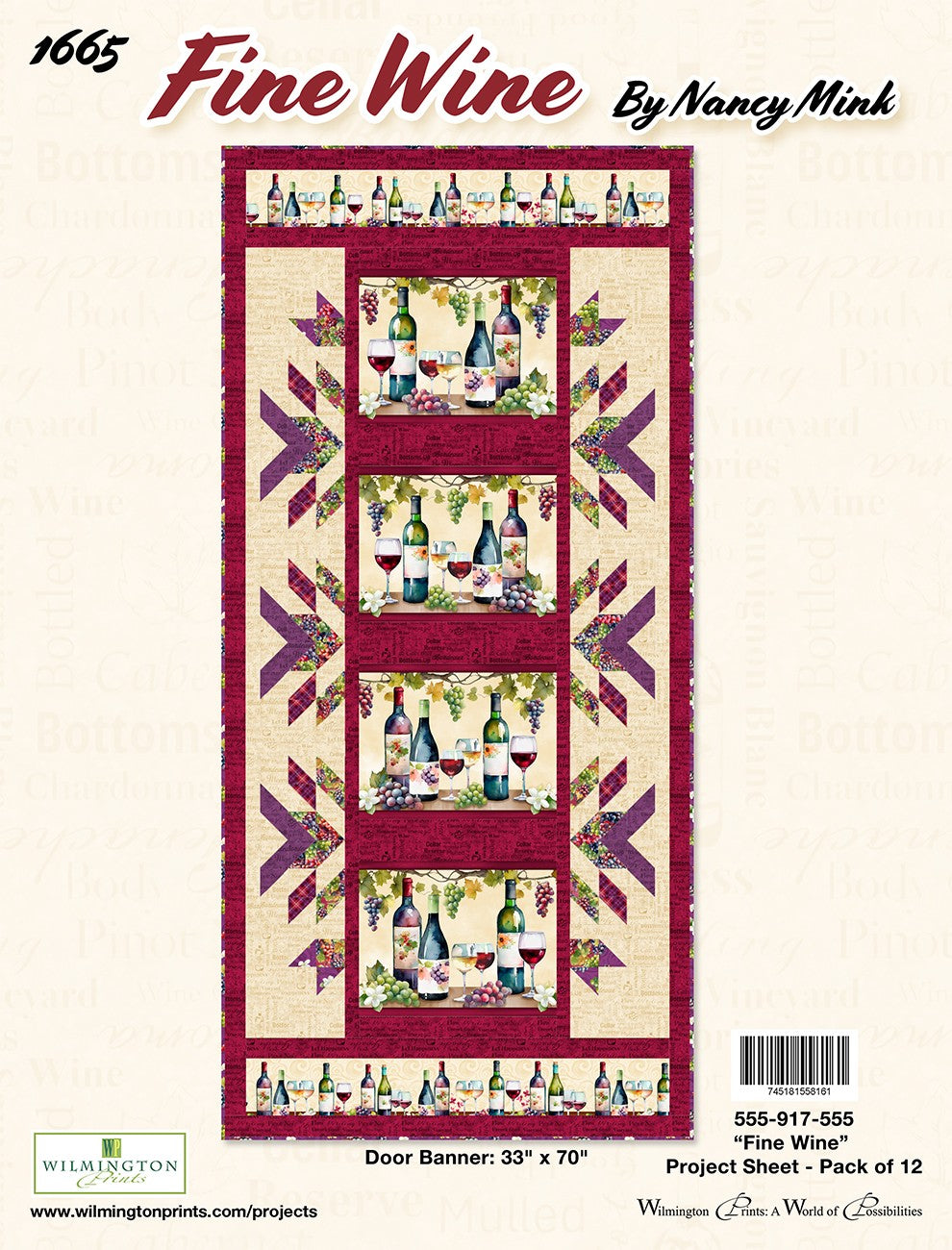 Project Sheet Fine Wine 12 per package, 1 pack per store