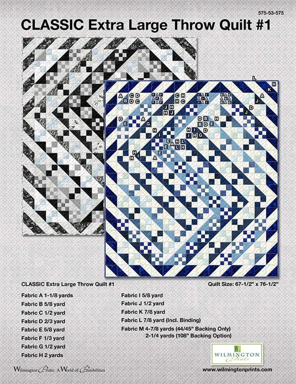 Classic Extra Large Throw Quilt, Free Download below, will NOT SHIP.