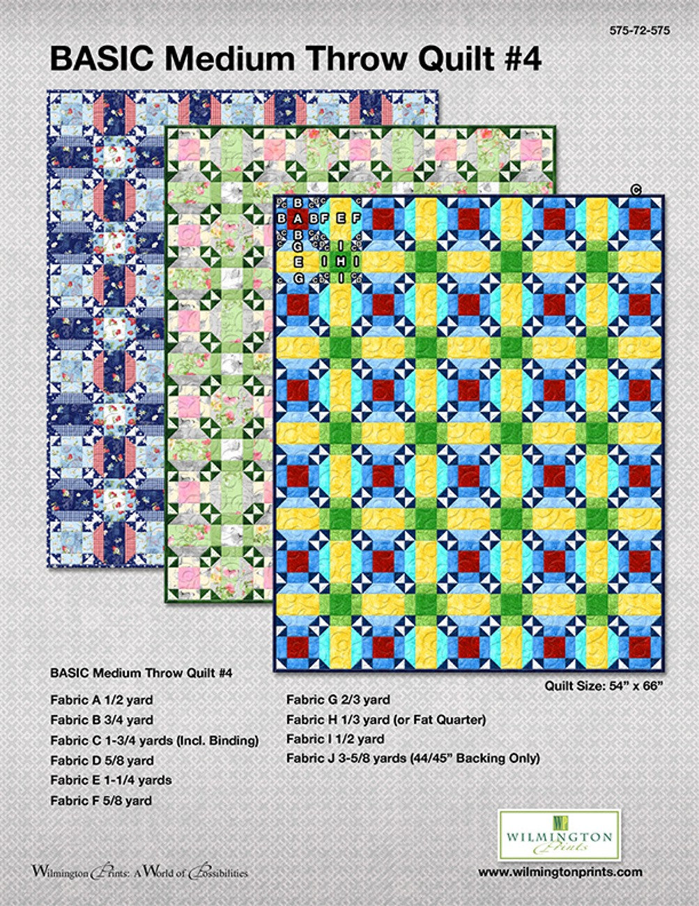 Basic Medium Throw Quilt, Free Download below, will NOT SHIP.