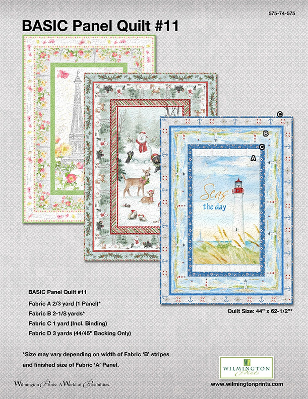 Basic Panel Quilt, Free Download below, will NOT SHIP.