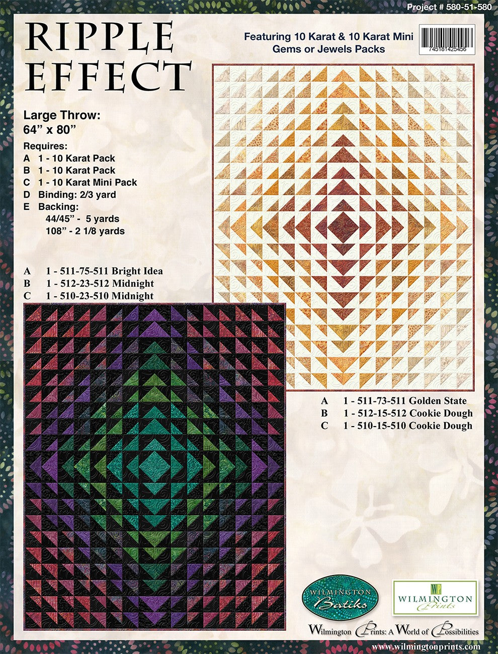 Ripple Effect Large Throw, Free Download below, will NOT SHIP.