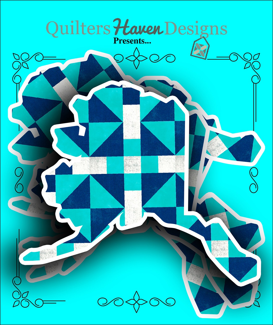 Alaska Quilt Sticker 6pk