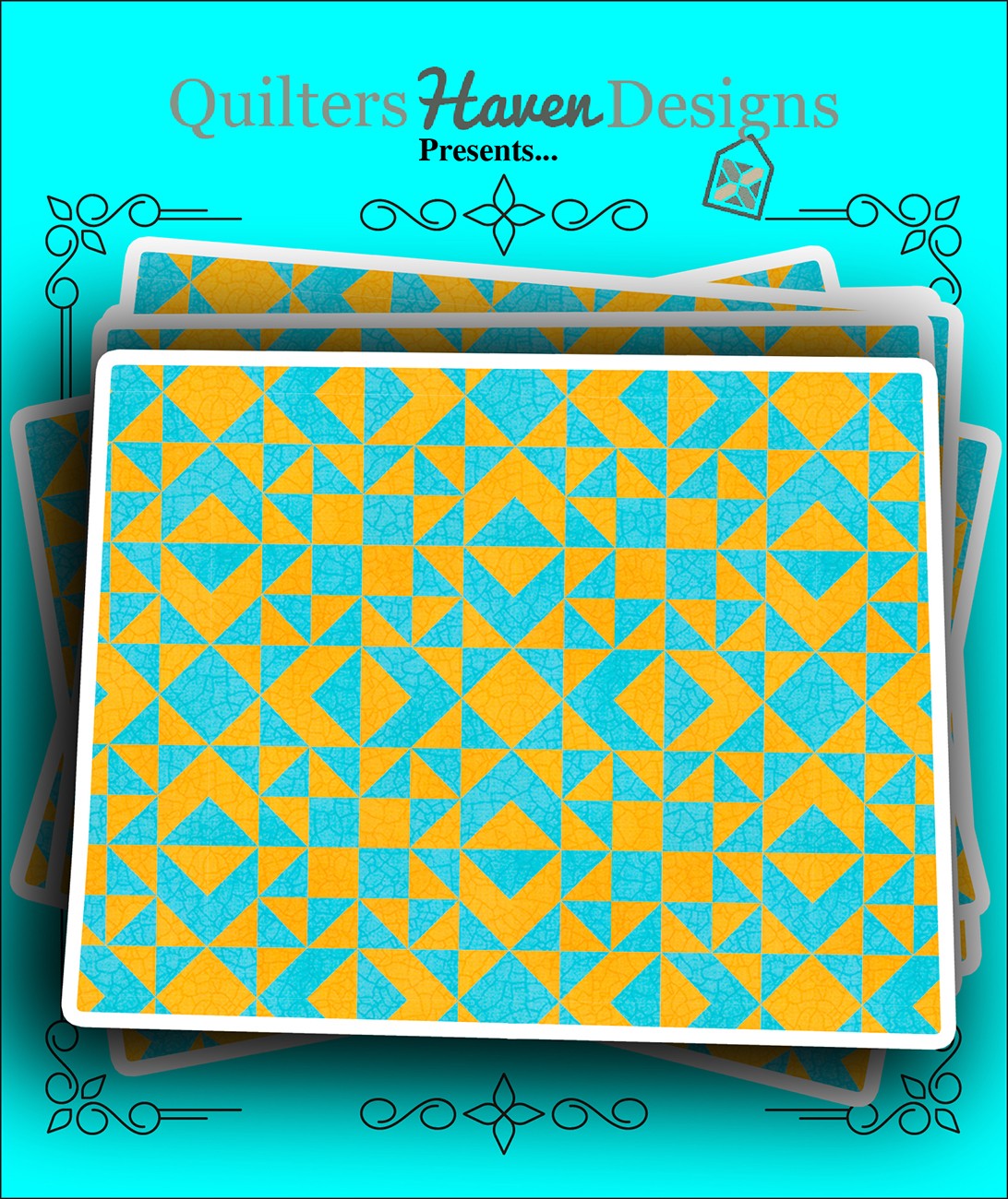 Wyoming Quilt Sticker 6pk