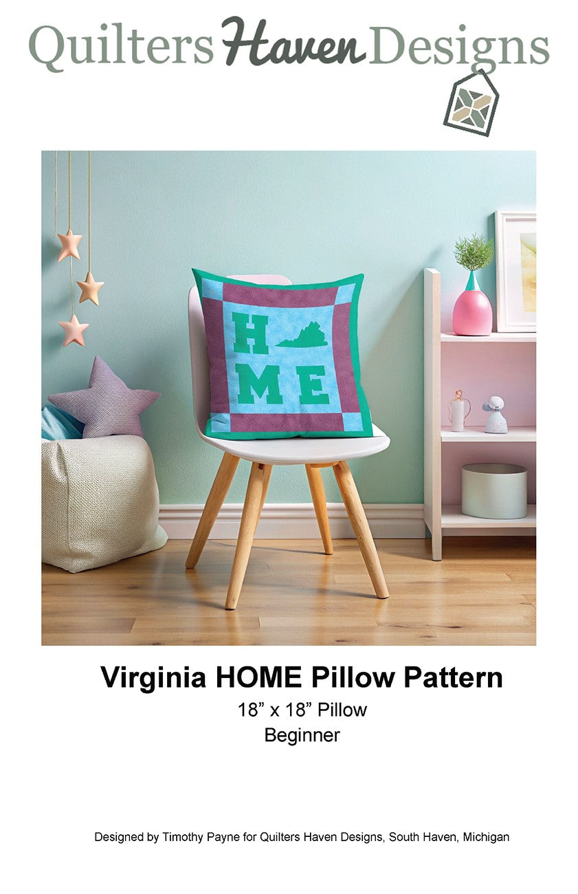 Virginia HOME Pillow Pattern