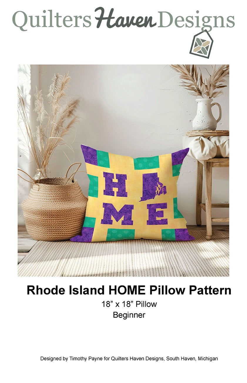 Rhode Island HOME Pillow Pattern