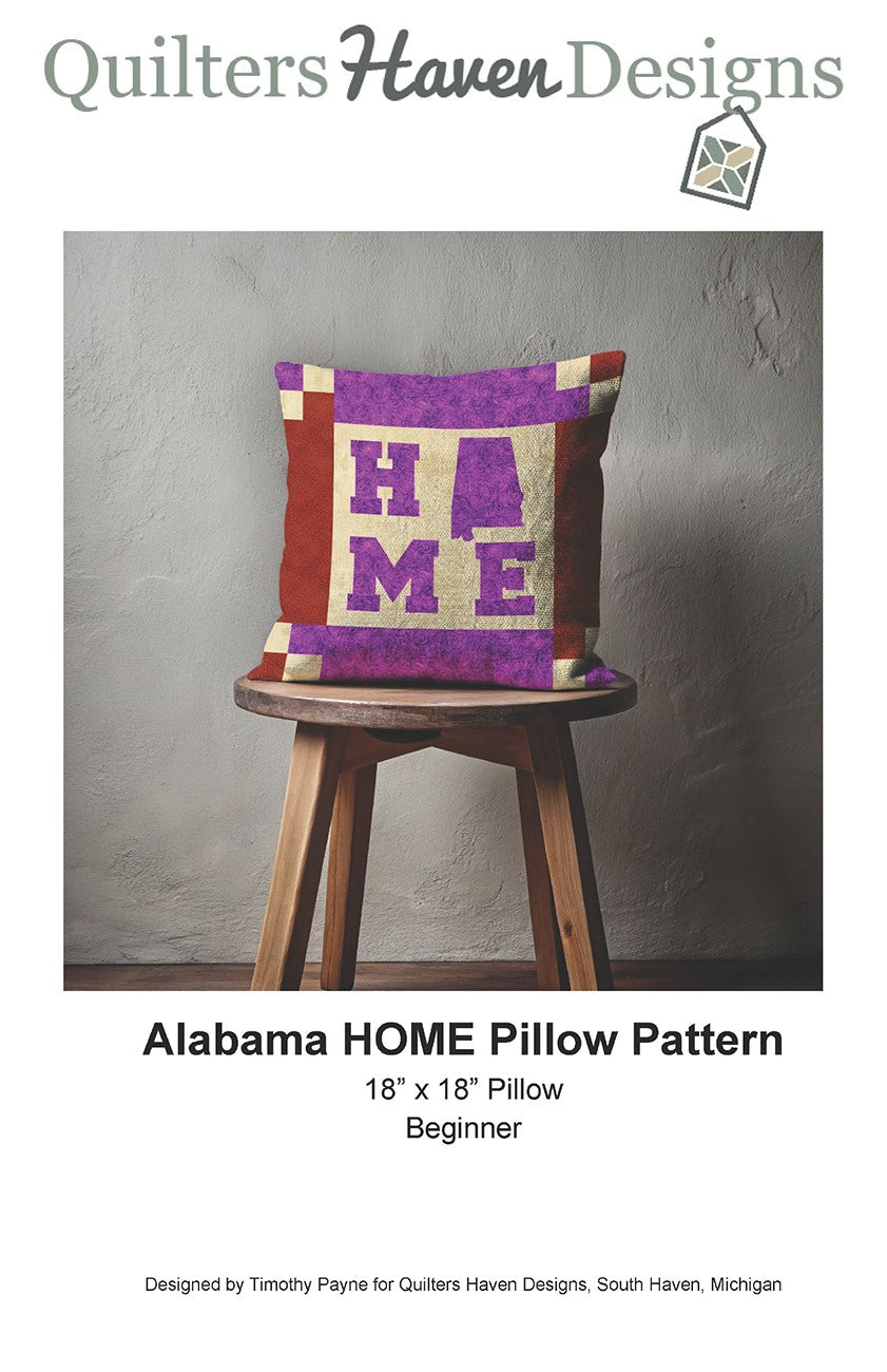 Alabama HOME Pillow Pattern