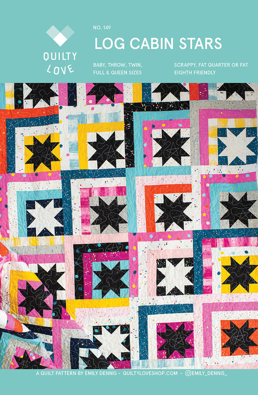 Log Cabin Stars Quilt Pattern