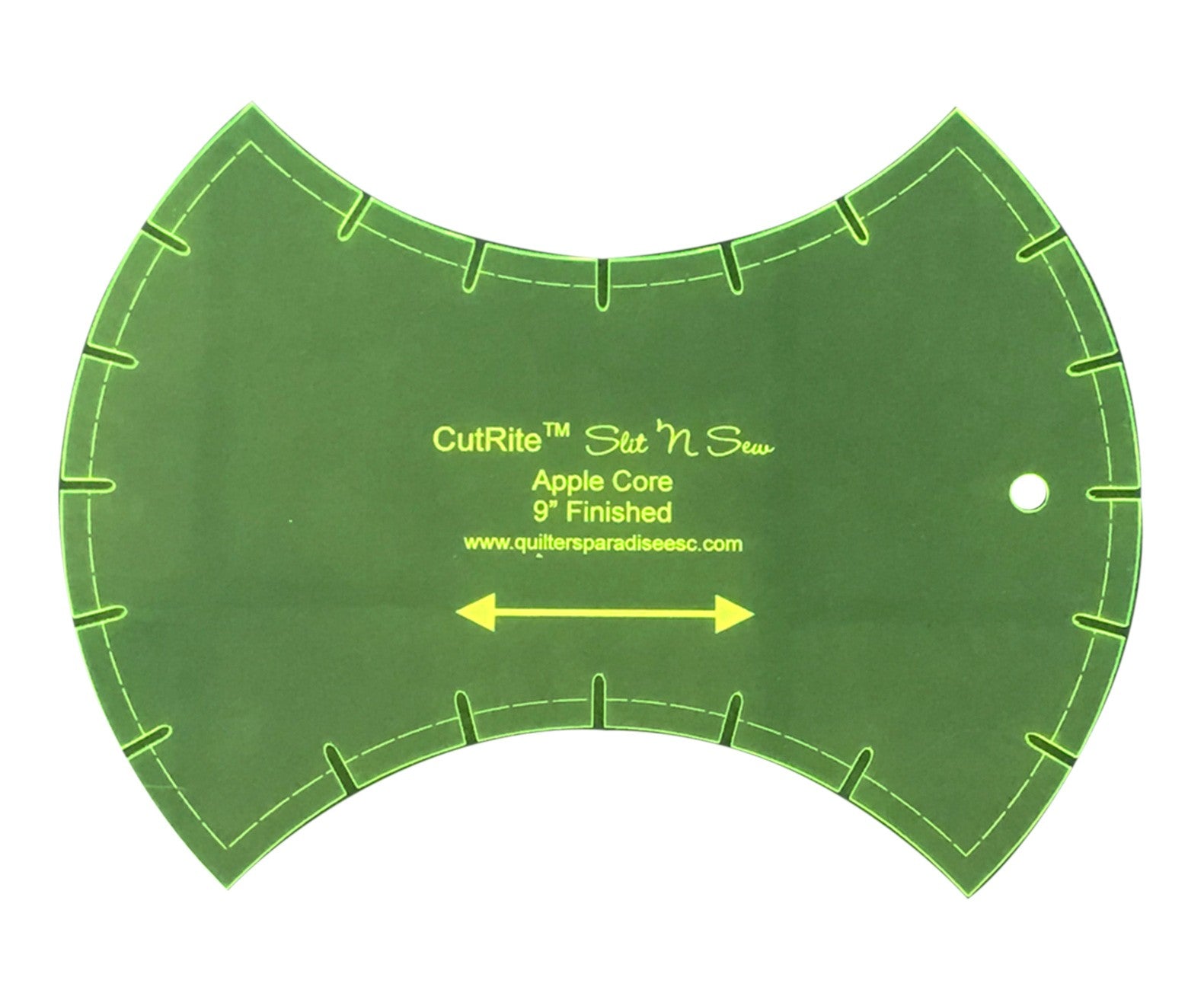 Slit N Sew Apple Core Template 9in Finished