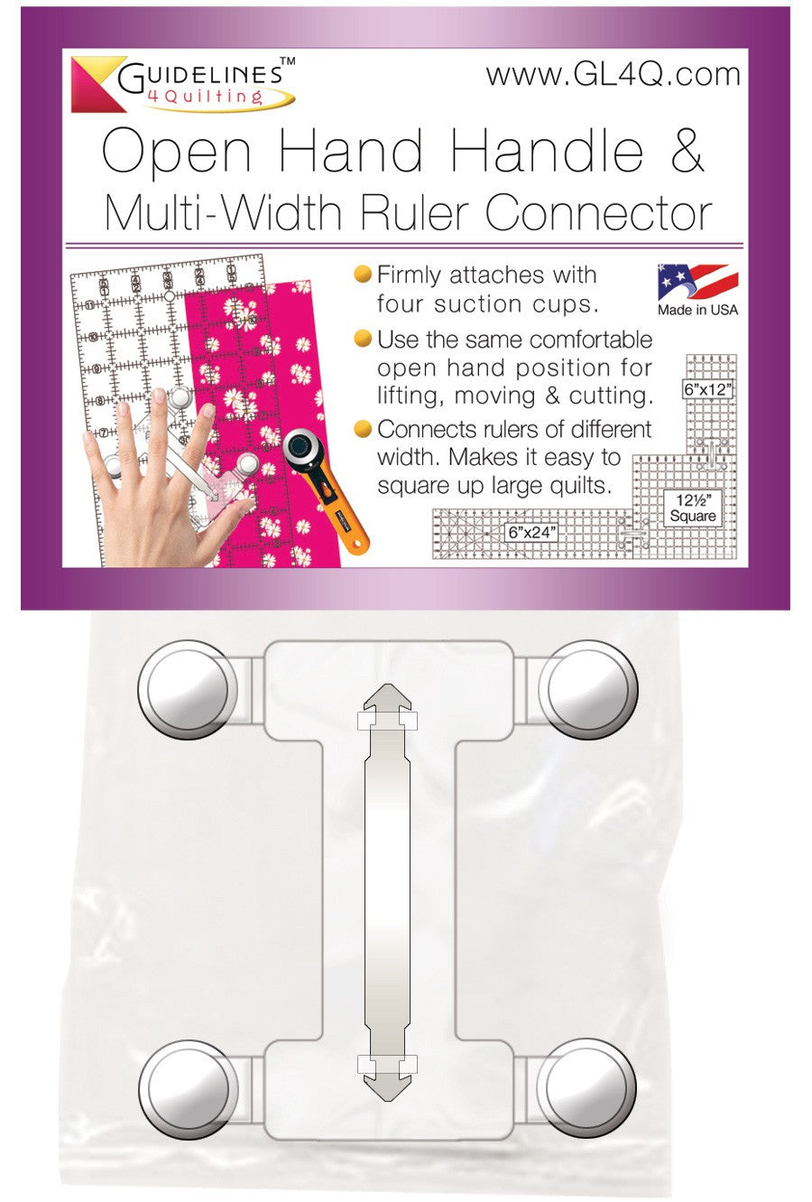 Guidelines Open Hand Handle & Multi-Width Ruler Connector