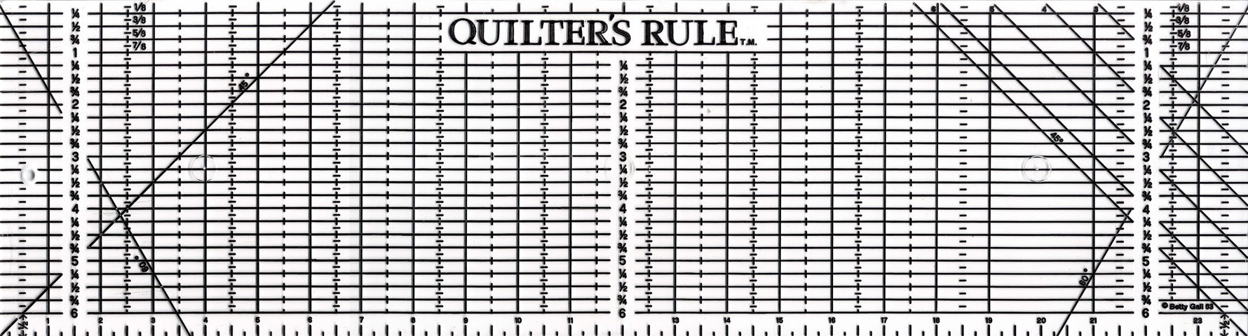 Quilter's Rule 6 1/2in x 24in Ruler With Grids