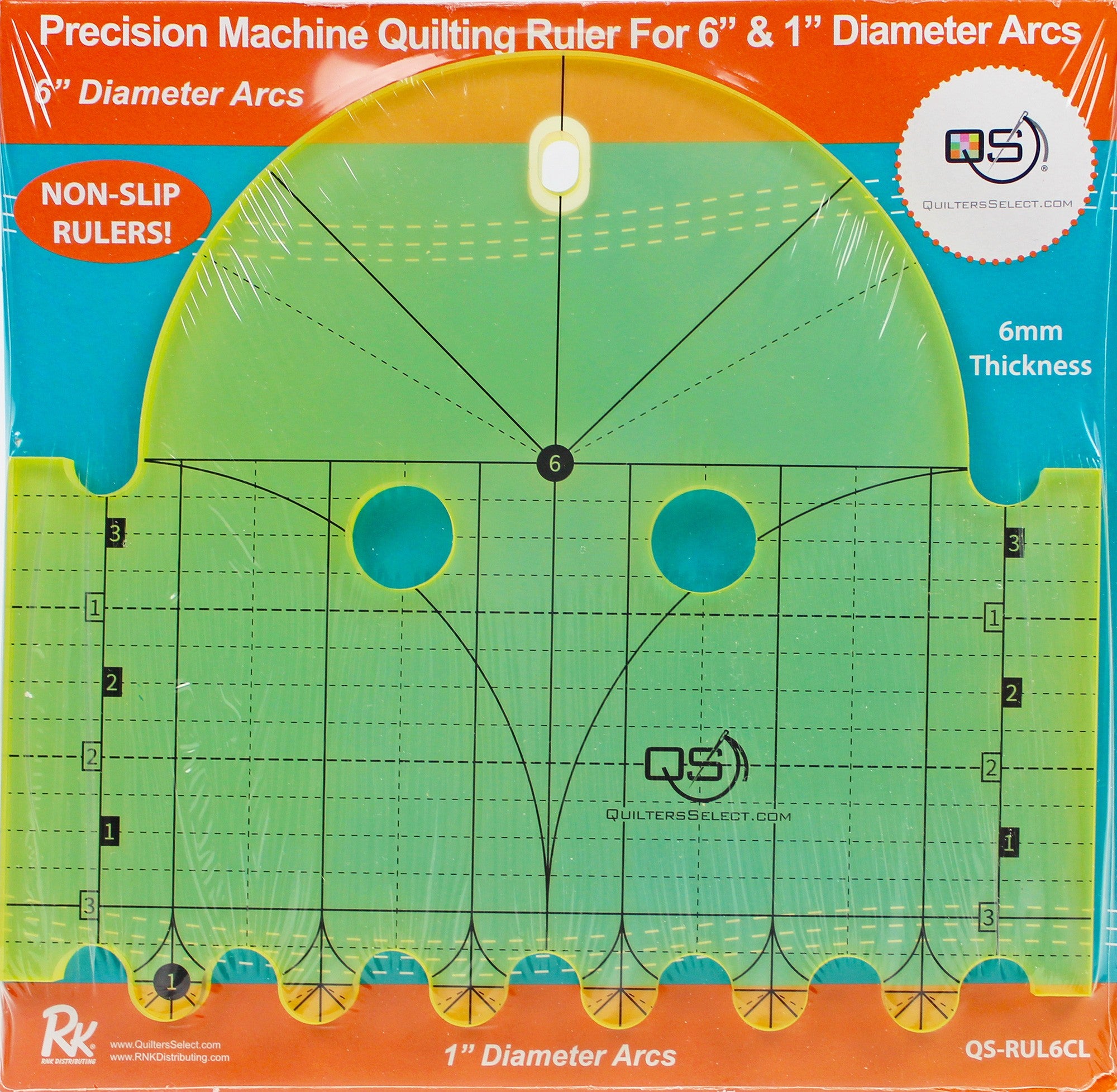Machine Quilting Ruler 6in & 1in