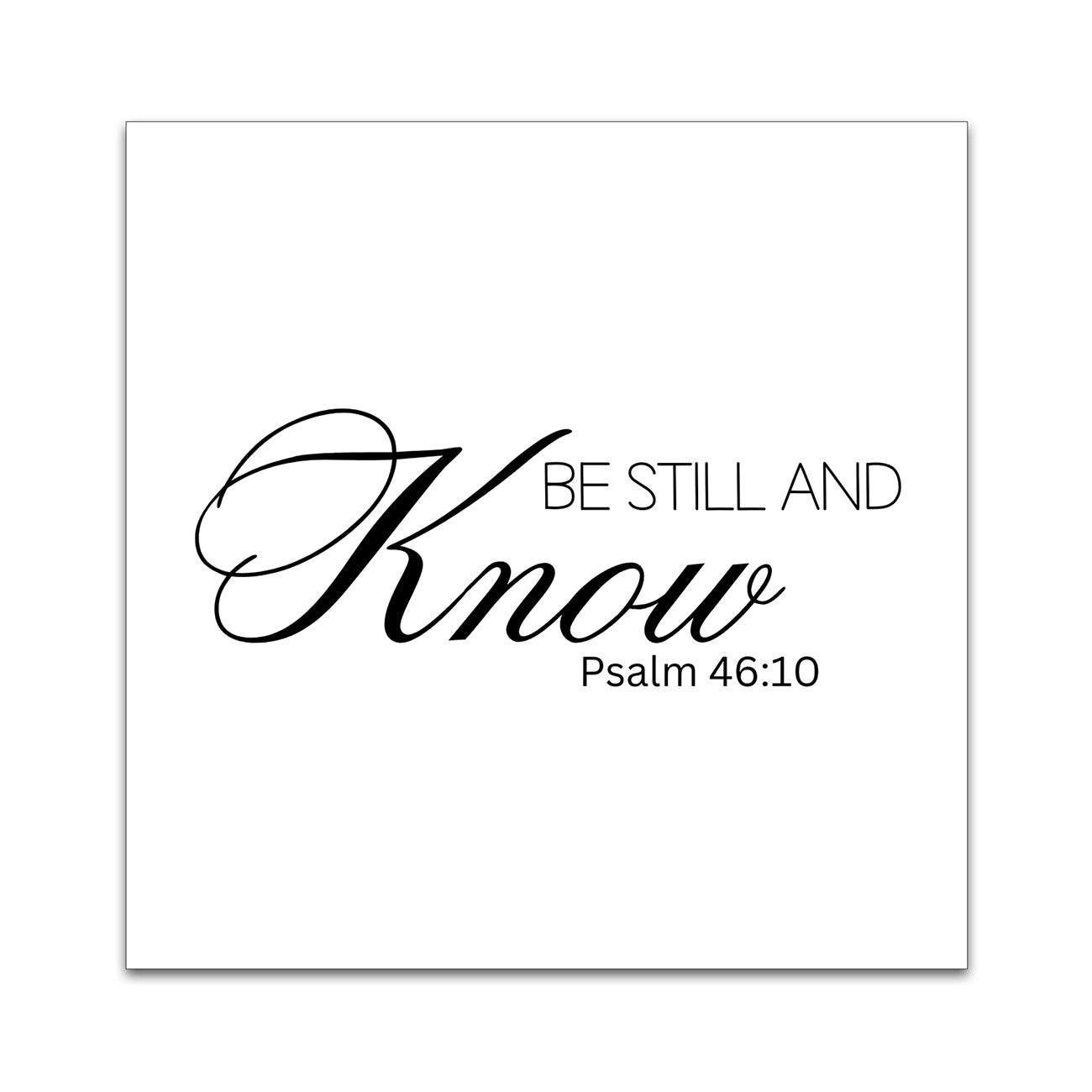 5 Precut Quilt Squares Printed with Psalm 46:10 5in