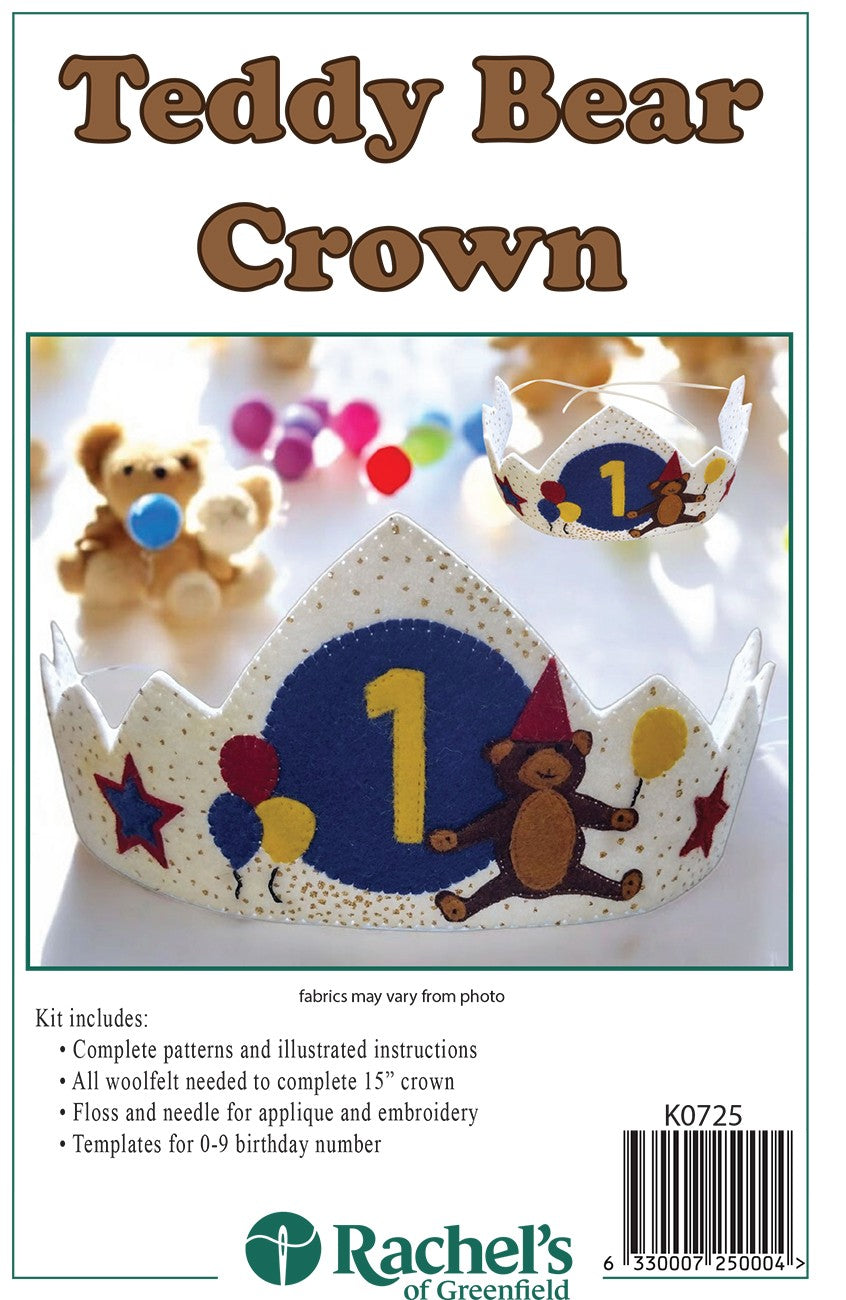 Teddy Bear Birthday Crown Kit