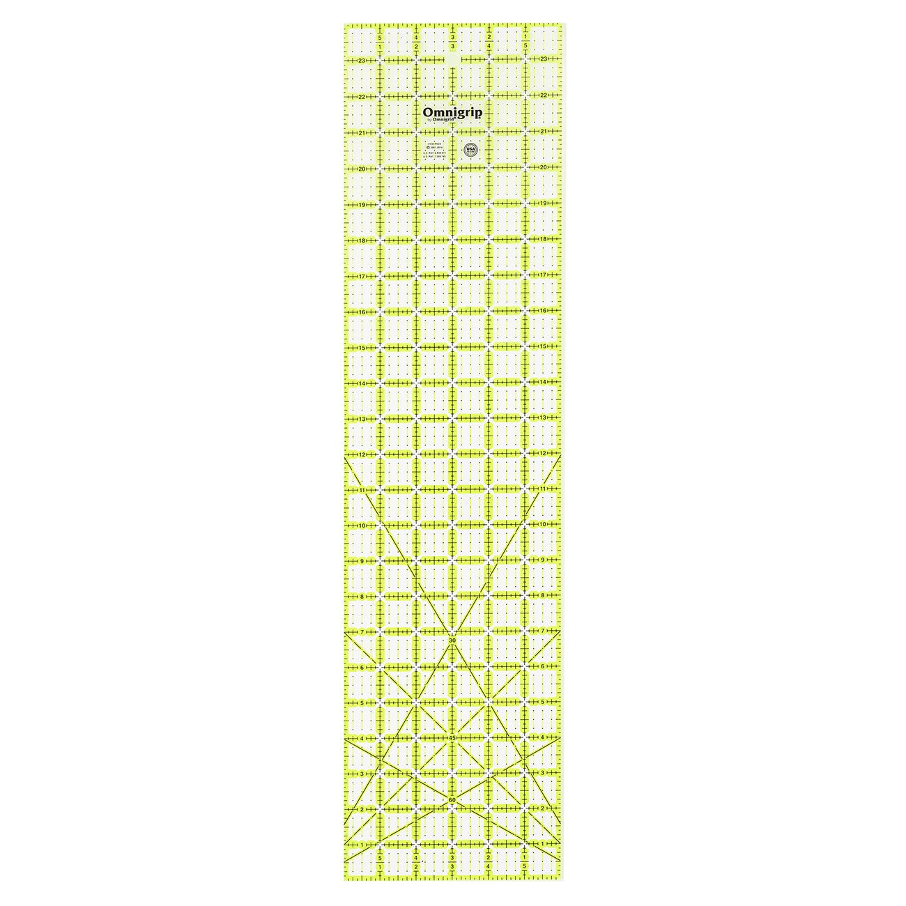 Omnigrid Omnigrip Neon Ruler 6in x 24in