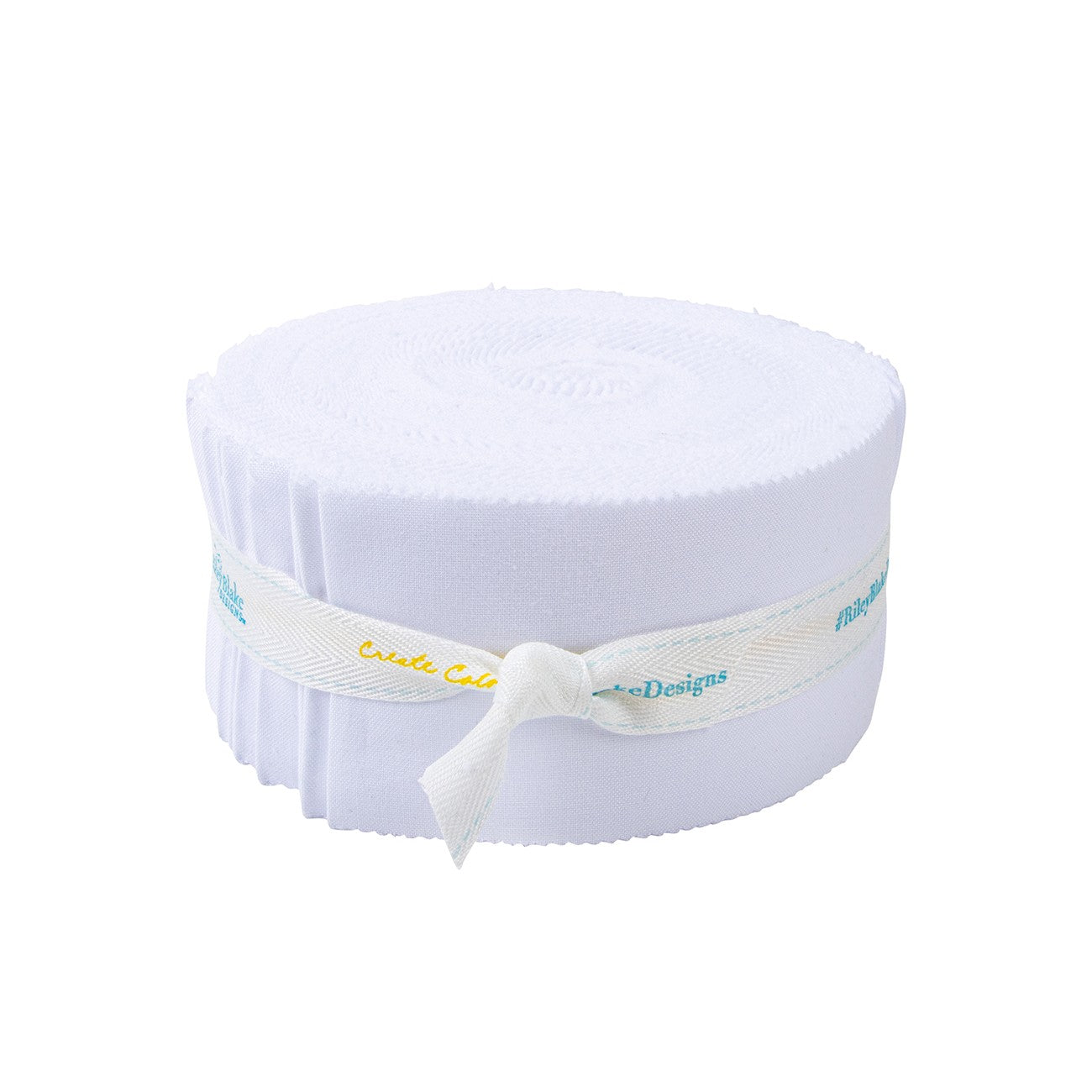 Confetti Cotton Bright White 2-1/2in Strips, 40pcs/bundle