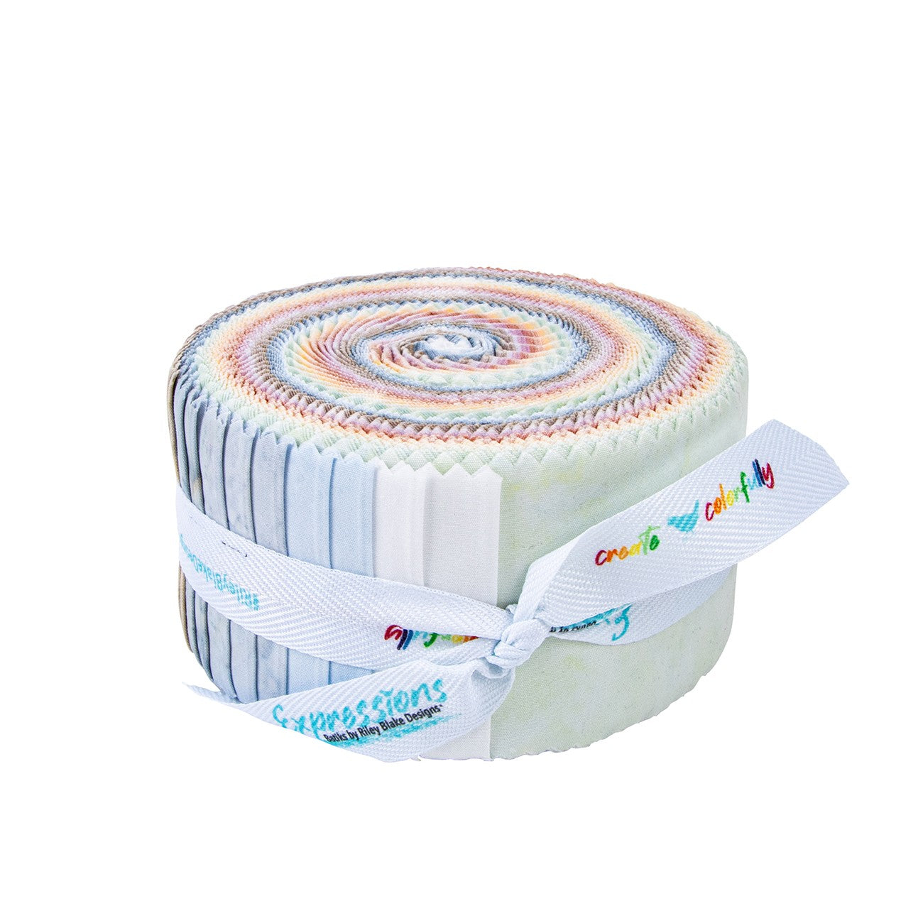 Batiks Hand-Dyes Cotton Candy 2.5in Strips, 40pcs/bundle