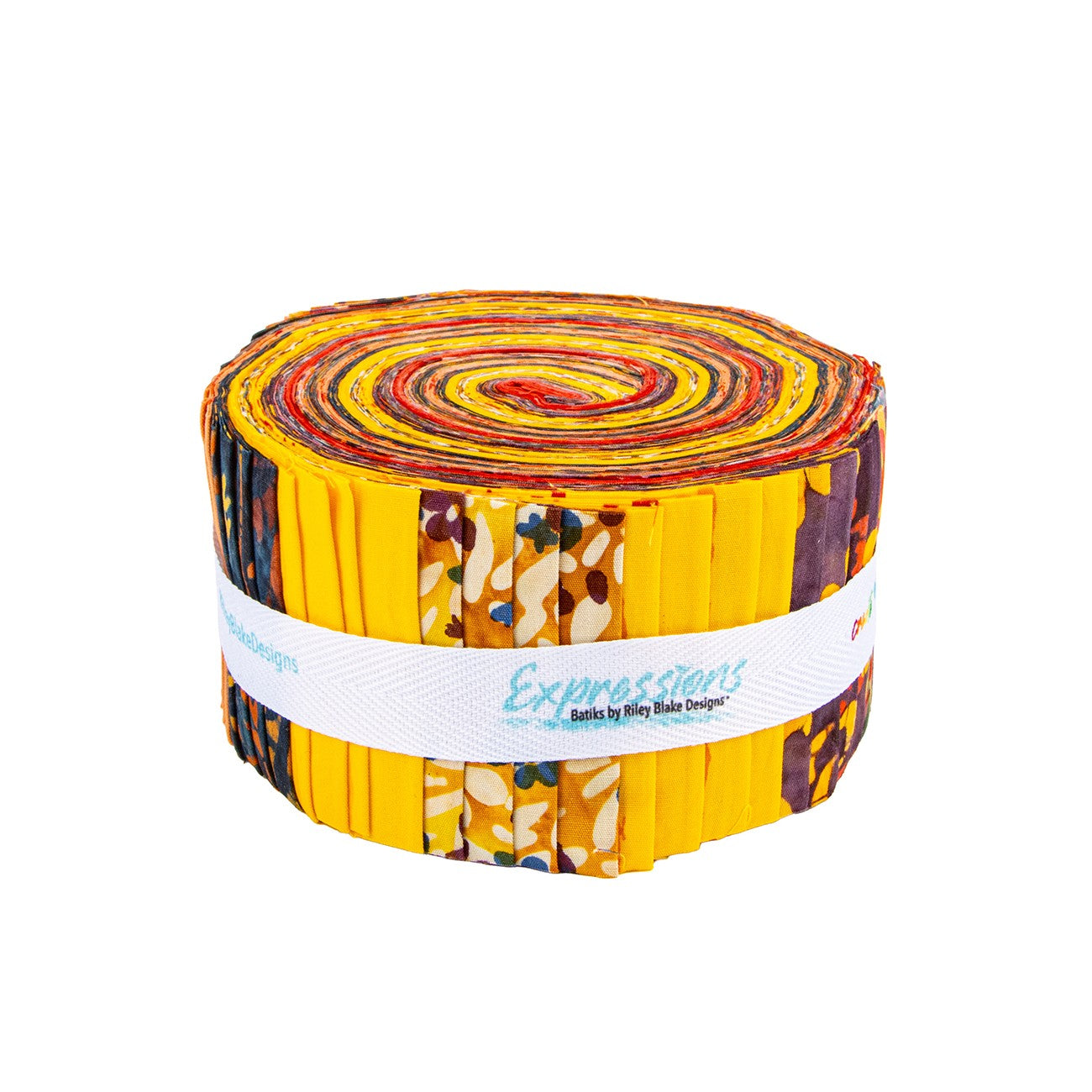 Batiks Wildflowers Sunset 2.5in Strips B, 40pcs