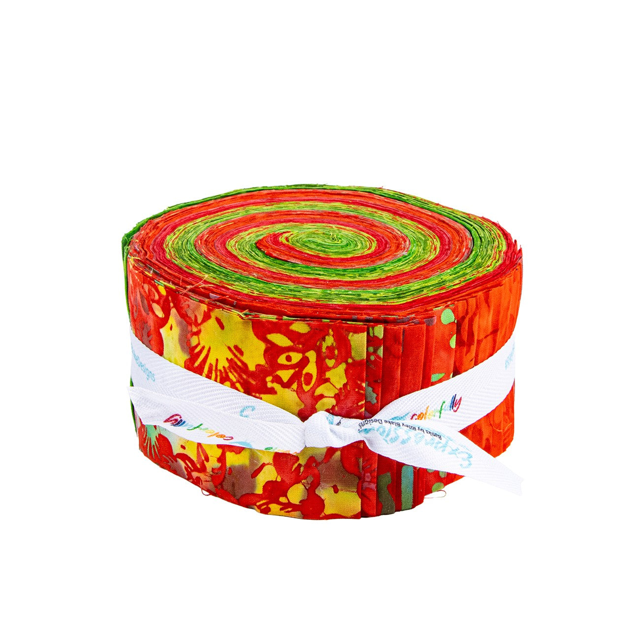 Batiks Holiday Charm Merry & Bright 2.5in Strips, A, 40 Pcs.