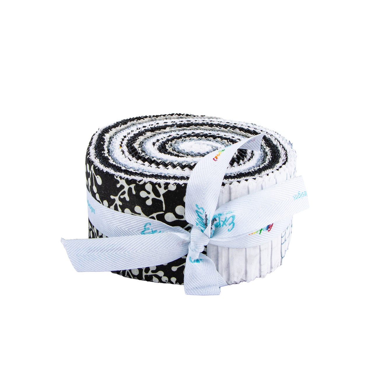 Batiks Flora Noire 2.5in Strips, 40 Pcs.