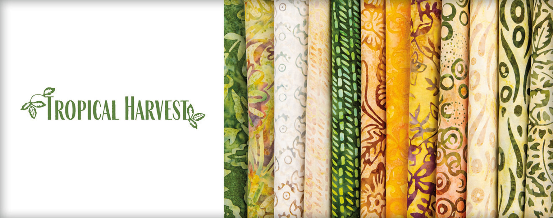 Batiks Tropical Harvest 2.5in Strips, 40pcs/bundle