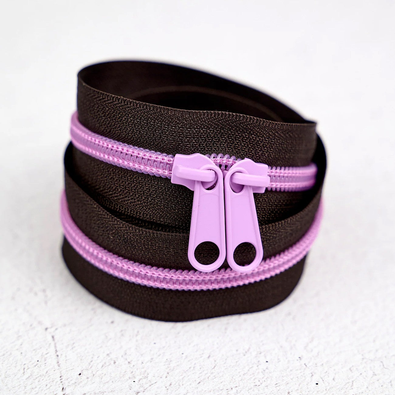 40in Handbag Zipper Velvet Violet